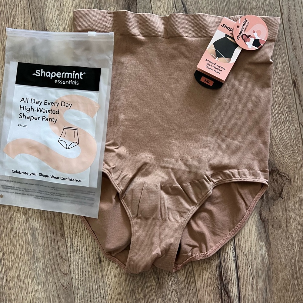 Shapermint Essentials High-Waisted Shaper Panty - Tan